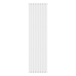 Vertical radiator NAVIN ELLIPSE DOUBLE 480х1800-8, anticor, white