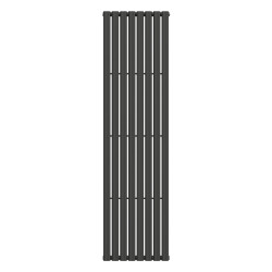 Vertical radiator NAVIN ELLIPSE 480х1800-8, anticor, black moire