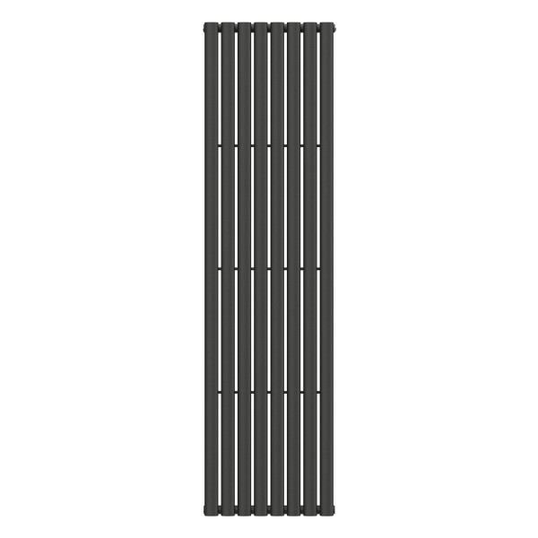 Vertical radiator NAVIN ELLIPSE 480х1800-8, anticor, black moire