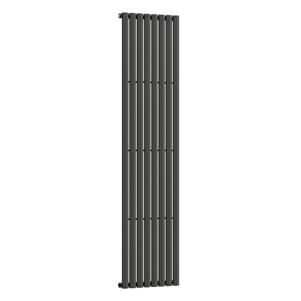 Vertical radiator NAVIN ELLIPSE 480х1800-8, anticor, black moire