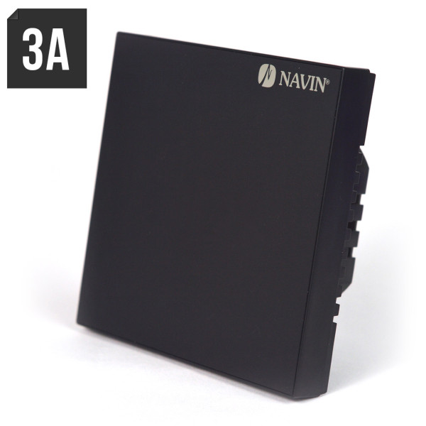 Termostat NAVIN WT410 BH-3A Wi-Fi do kotłów gazowych, czarny
