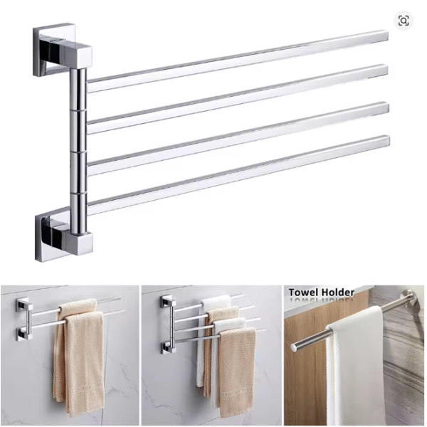 Uchwyt na ręczniki ze stali nierdzewnej 4 półki