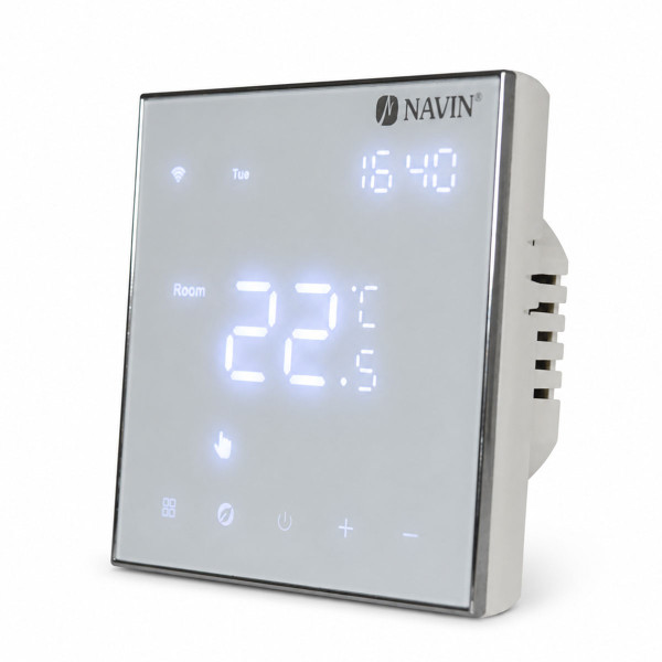 Termostat sterownik z Wi-Fi NAVIN EH602 W-16A do ogrzewania podlogowego, bialy