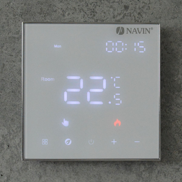 Termostat sterownik z Wi-Fi NAVIN EH602 W-16A do ogrzewania podlogowego, bialy