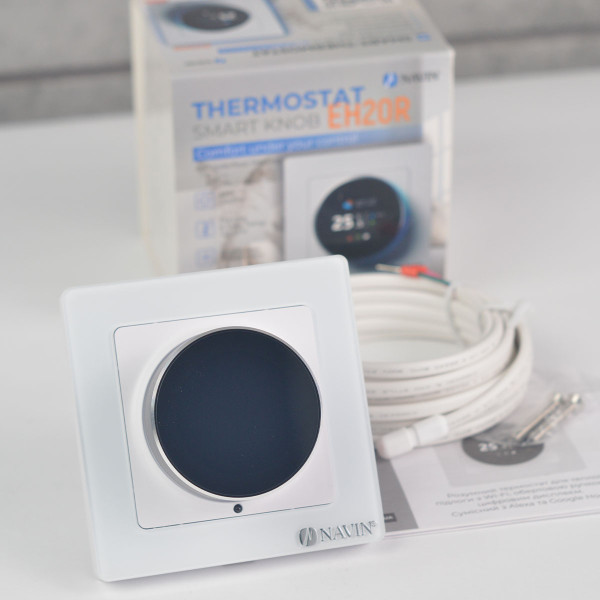 Termostat NAVIN EH20R-16A Wi-Fi, Tuya, do ogrzewania podłogowego, biały