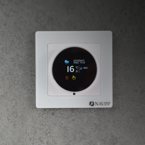 Termostat NAVIN EH20R-16A Wi-Fi, Tuya, do ogrzewania podłogowego, biały