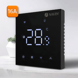 NAVIN Wi-Fi thermostat controller for underfloor heating WT410 W-16A black