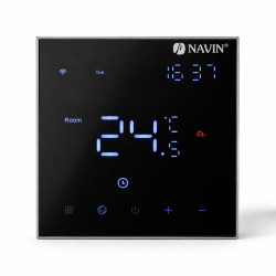 NAVIN EH602 B-16A Wi-Fi thermostat controller for underfloor heating, black