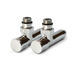 Raftec corner valve extended for Raftec rail 1/2x1/2 Chrome, 2 pcs.