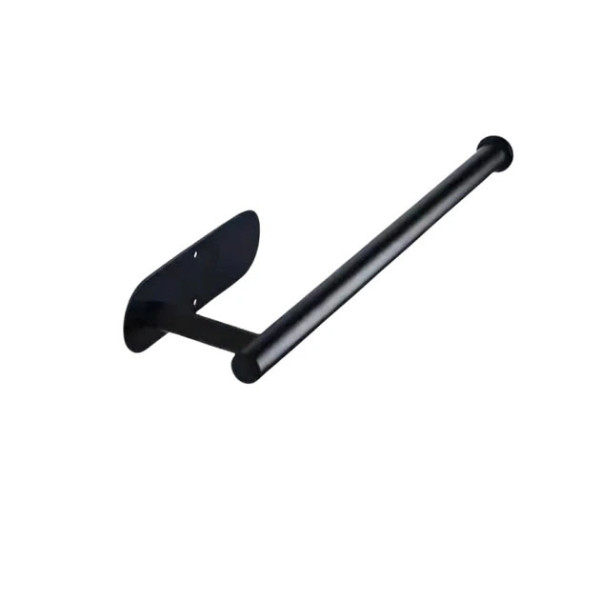 Wieszak na ręczniki PAPIEROWE 336  mm, stal nierdzewna, matowy czarny