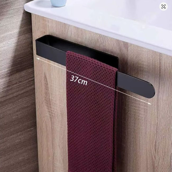 Towel holder NAVIN 230 mm stainless steel, matte black