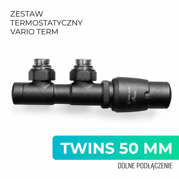 Zestaw VarioTerm TWINS Prestige Czarny strukturalny Prawy TSGS0214CFK/P