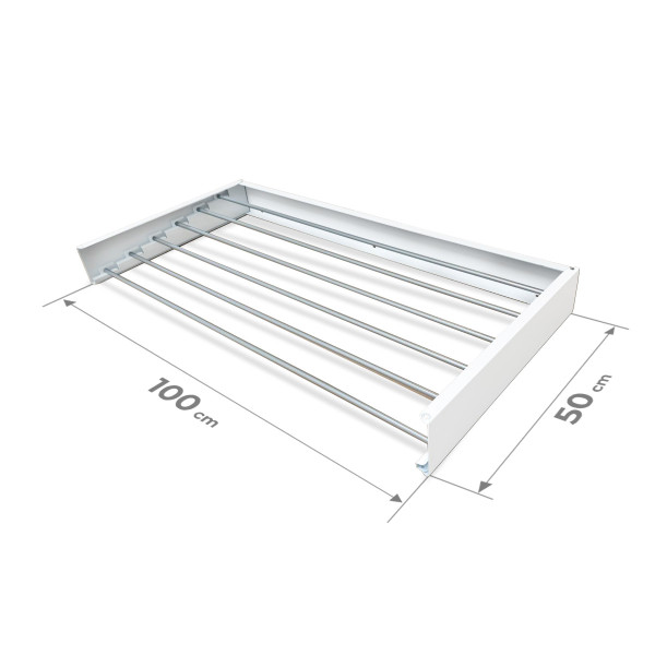 Suszarka ścienna do ubrań NAVIN LinoFlat 100 biała