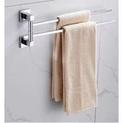 Uchwyt na ręczniki ze stali nierdzewnej 2 półki