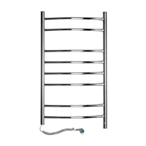 Elektryczny grzejnik łazienkowy NIERDZEWNY CAMELLIA 480х800 Termostat, lewa
