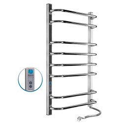 Heated towel rail Symphony Quadro 480x800 right Digital with timer