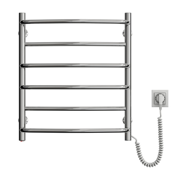 Elektryczny grzejnik łazienkowy NIERDZEWNY OMEGA 530х600 prawy