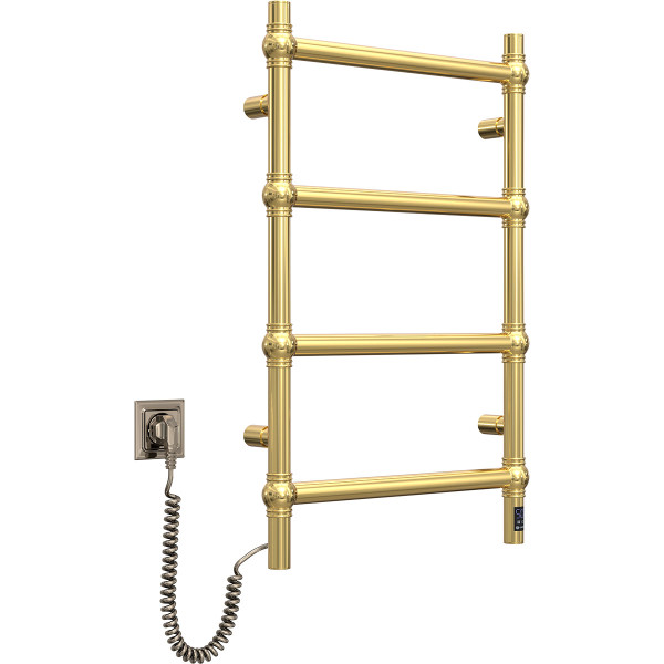 Stainless Steel Electric Towel Rail AVANGARD Gold  Sensor 480х800 left