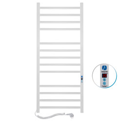 Elektryczny grzejnik łazienkowy BIALY Classic Quadro Digital 500х1200 lewa