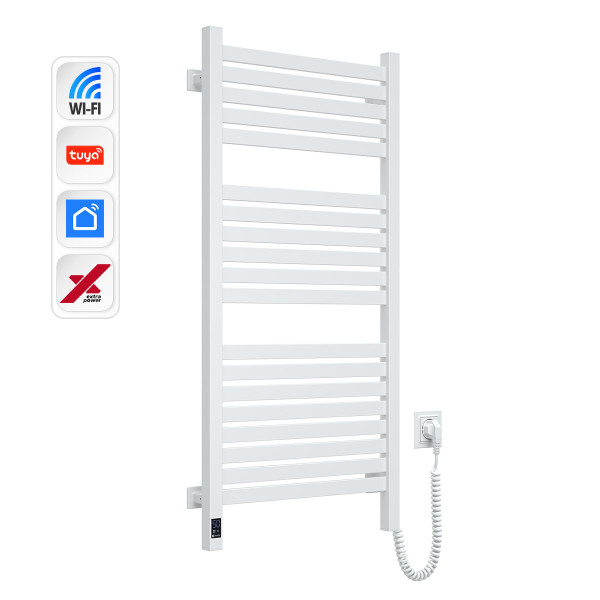 Elektryczny Grzejnik Łazienkowy BIALY AVANGARD X WiFi 480х1000 prawa