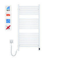 Electric Bathroom Radiator WHITE AVANGARD X WiFi 480х1000 left