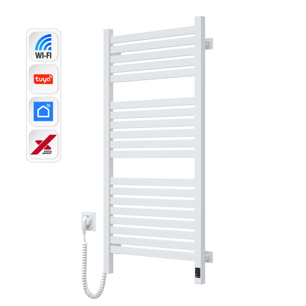 Elektryczny Grzejnik Łazienkowy BIALY AVANGARD X WiFi 480х1000 lewa