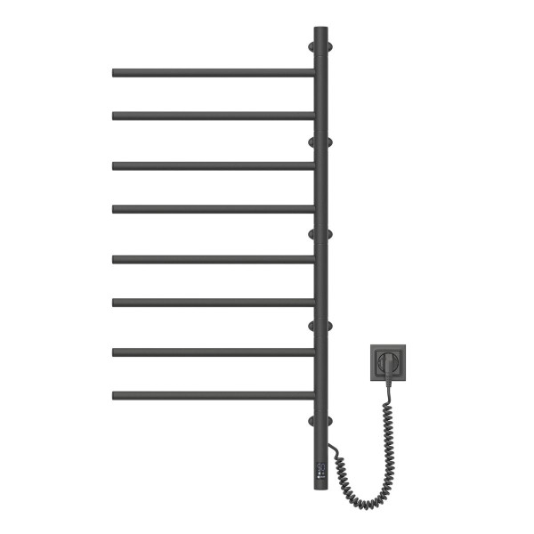 Electric Towel Rail BLACK ARABESQUE Sensor 480х1000