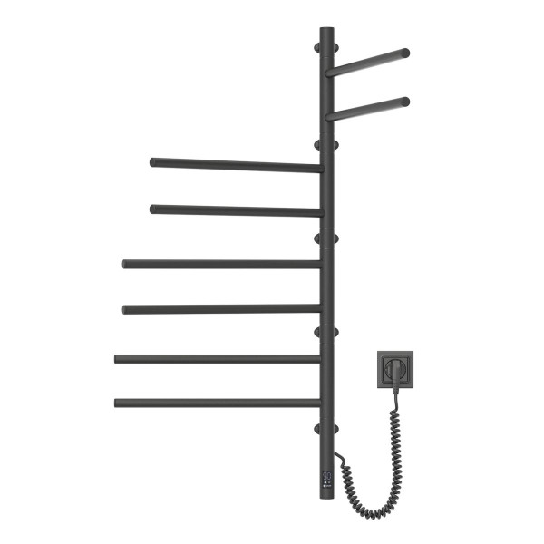 Electric Towel Rail BLACK ARABESQUE Sensor 480х1000