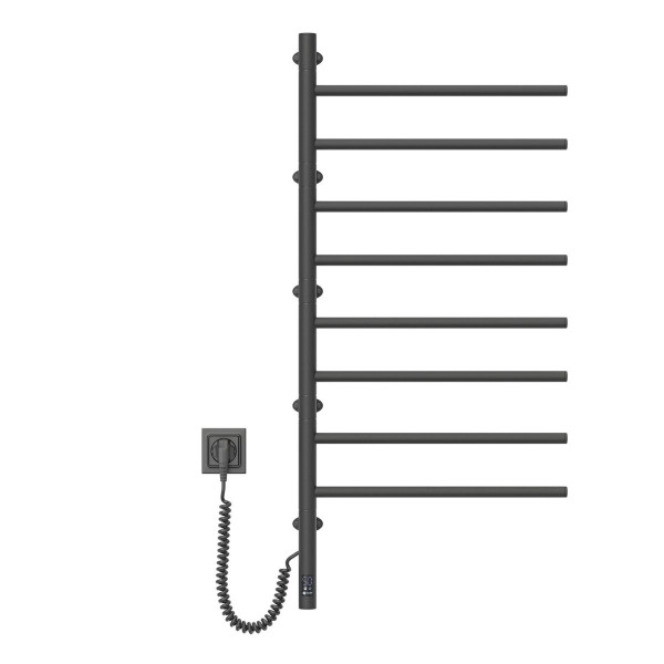 Electric Towel Rail BLACK ARABESQUE Sensor 480х1000