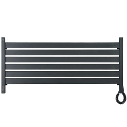 Elektryczny Grzejnik Łazienkowy CZARNY LARGO Sensor 1100x500 prawa, WiFi