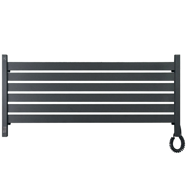 Elektryczny grzejnik łazienkowy Navin Largo 1100x500 Sensor prawy, czarna mora, WiFi