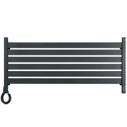 Elektryczny Grzejnik Łazienkowy CZARNY LARGO Sensor 1100x500 lewa, WiFi