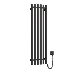 Elektryczny grzejnik łazienkowy CZARNY NAVIN LEVANTE 330x1200 prawa