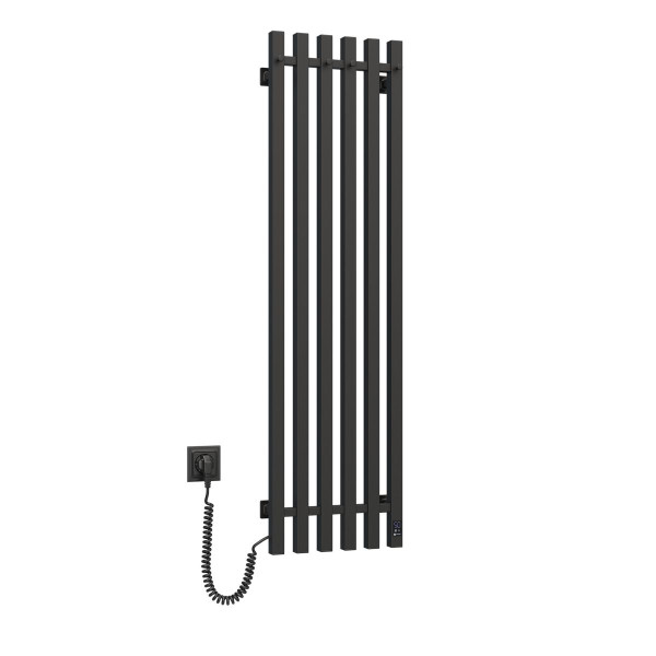 Electric bathroom radiator BLACK NAVIN LEVANTE 330x1200 left