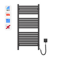 Electric Bathroom Radiator BLACK AVANGARD X WiFi 480х1000 right