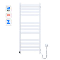 Elektryczny grzejnik łazienkowy BIAŁY LARGO Sensor 500х1200 z Wi-Fi, prawa