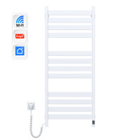 Elektryczny grzejnik łazienkowy BIAŁY LARGO Sensor 500х1200 z Wi-Fi, lewa