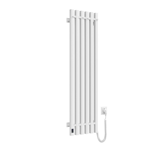 Electric bathroom radiator WHITE NAVIN LEVANTE 330x1200 right