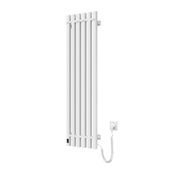 Electric bathroom radiator WHITE NAVIN LEVANTE 330x1200 right