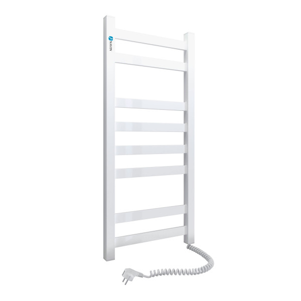 Electric Towel Rail WHITE AVANGARD 360х800 right