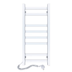 Electric Towel Rail WHITE AVANGARD 360х800 left