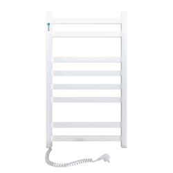 Electric Towel Rail WHITE AVANGARD 480x800 left