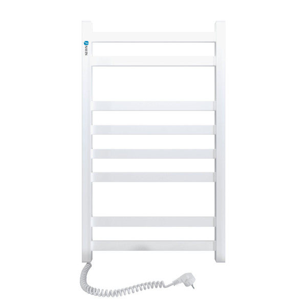 Electric Towel Rail WHITE AVANGARD 480x800 left