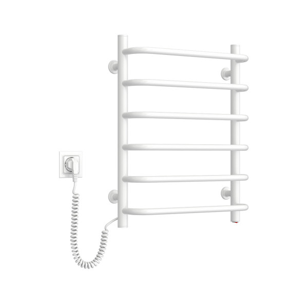 Electric Towel Rail WHITE SYMPHONIA 480x600 left