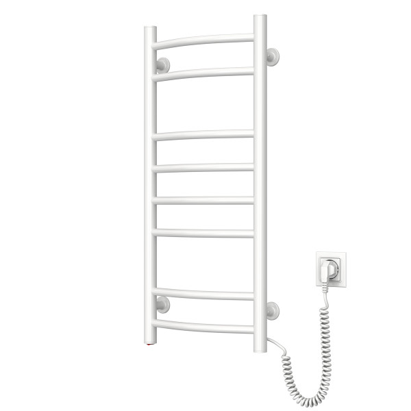 Electric Towel Rail WHITE CAMELLIA 360x800 right