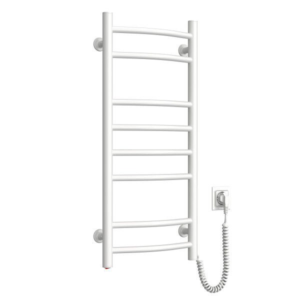 Electric Towel Rail WHITE CAMELLIA 360x800 right