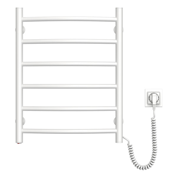 Electric Towel Rail WHITE CAMELLIA 480x600 right