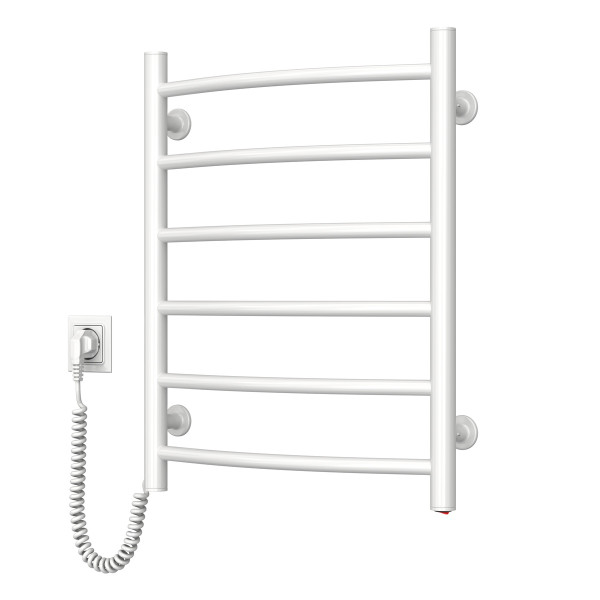 Electric Towel Rail WHITE CAMELLIA 480x600 left