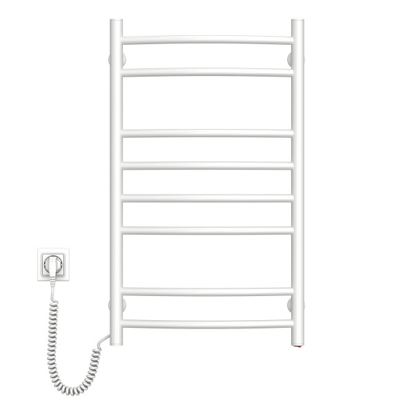 Electric Towel Rail WHITE CAMELLIA 480х800 left