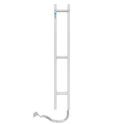 Electric Towel Rail WHITE SILOUETTE QUADRO 160х1000 right